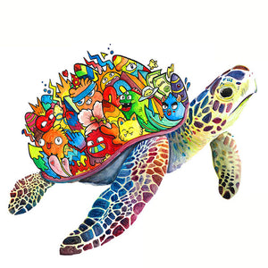 Puzzle de madera - Tortuga Doodle