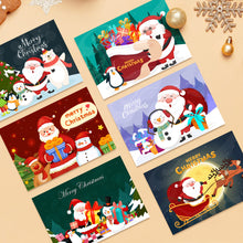 Cargar imagen en el visor de la galería, Pintar por números Lote de 6 Tarjetas de Navidad DIY - Serie 1