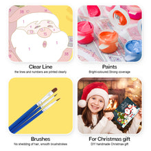 Cargar imagen en el visor de la galería, Pintar por números Lote de 6 Tarjetas de Navidad DIY - Serie 1