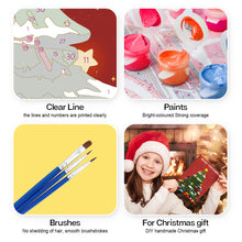 Cargar imagen en el visor de la galería, Pintar por números Lote de 6 Tarjetas de Navidad DIY - Serie 3