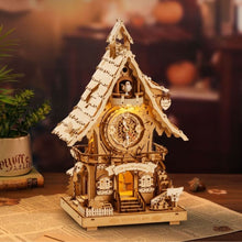 Cargar imagen en el visor de la galería, Puzzle 3D - Reloj de cuco (color madera) Figured'Art