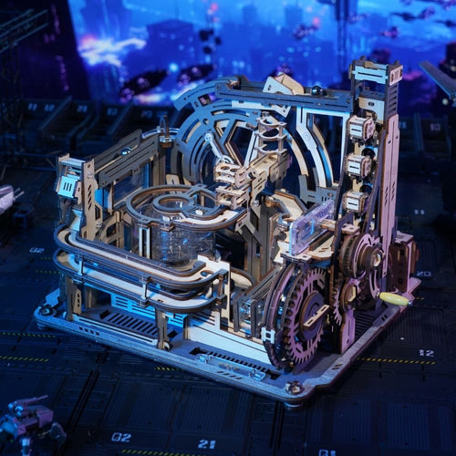 Puzzle 3D Puerto Espacial de Canicas