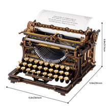 Cargar imagen en el visor de la galería, Puzzle 3D - Máquina de escribir clásica