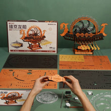 Cargar imagen en el visor de la galería, Puzzle 3D Barco Vikingo con Dragón