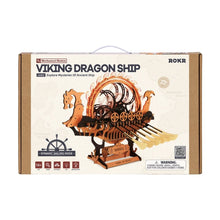 Cargar imagen en el visor de la galería, Puzzle 3D Barco Vikingo con Dragón