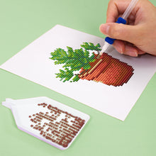 Cargar imagen en el visor de la galería, Mini Diamond Painting 15x20cm (4 piezas) - Joyas del Jardín: Mini Suculenta