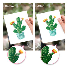 Cargar imagen en el visor de la galería, Mini Diamond Painting 15x20cm (4 piezas) - Joyas del Jardín: Mini Suculenta
