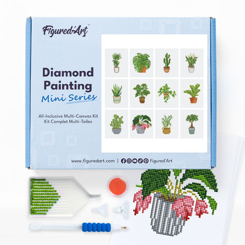 Mini Serie Diamond Painting - Plantas