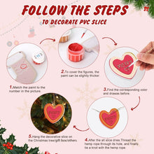 Cargar imagen en el visor de la galería, Decoraciones de Navidad Pintura por Números - Kit Corazón Alegre, Casa y Reno