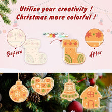 Cargar imagen en el visor de la galería, Decoraciones de Navidad Pintura por Números - Kit Campana,  Media y Copo de Nieve