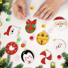 Cargar imagen en el visor de la galería, Decoraciones de Navidad Pintura por Números - Kit Oso Polar, Pingüino y Santa Claus