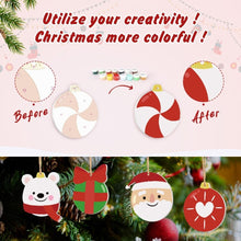 Cargar imagen en el visor de la galería, Decoraciones de Navidad Pintura por Números - Kit Oso Polar, Pingüino y Santa Claus
