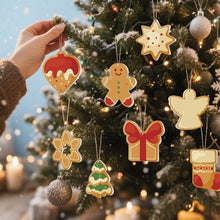 Cargar imagen en el visor de la galería, Decoraciones de Navidad Pintura por Números - Kit Estrella, Árbol, Regalo y Galletas de Jengibre