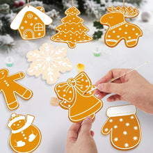 Cargar imagen en el visor de la galería, Decoraciones de Navidad Pintura por Números - Kit Galletas Navideñas