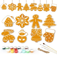 Cargar imagen en el visor de la galería, Decoraciones de Navidad Pintura por Números - Kit Galletas Navideñas