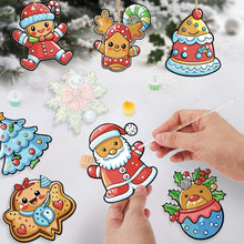 Cargar imagen en el visor de la galería, Decoraciones de Navidad Pintura por Números - Kit Desfile de Galletas de Papá Noel