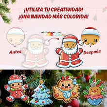 Cargar imagen en el visor de la galería, Decoraciones de Navidad Pintura por Números - Kit Desfile de Galletas de Papá Noel