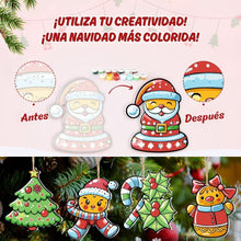 Cargar imagen en el visor de la galería, Decoraciones de Navidad Pintura por Números - Kit Corona de Bayas de Acebo
