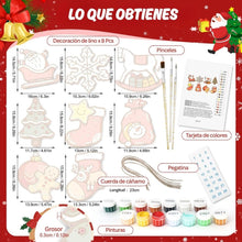 Cargar imagen en el visor de la galería, Decoraciones de Navidad Pintura por Números - Kit Iconos Alegres 2