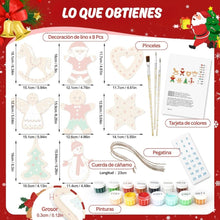 Cargar imagen en el visor de la galería, Decoraciones de Navidad Pintura por Números - Kit Pequeños Iconos Navideños 2