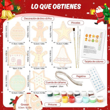 Cargar imagen en el visor de la galería, Decoraciones de Navidad Pintura por Números - Kit Pequeños Iconos Navideños 3