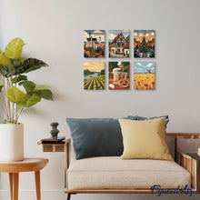 Cargar imagen en el visor de la galería, Mini Pintar por números 15x20cm (6 piezas) - Hola Alemania