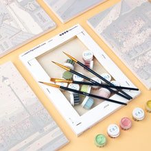 Cargar imagen en el visor de la galería, Mini Pintar por números 15x20cm (6 piezas) - Encanto de París