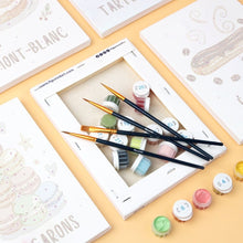 Cargar imagen en el visor de la galería, Mini Pintar por números 15x20cm (6 piezas) - Pasteles Franceses