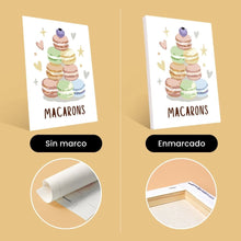 Cargar imagen en el visor de la galería, Mini Pintar por números 15x20cm (6 piezas) - Pasteles Franceses