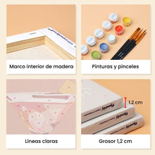 Cargar imagen en el visor de la galería, Mini Pintar por números 15x20cm (6 piezas) - Cócteles Vibrantes