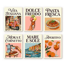 Cargar imagen en el visor de la galería, Mini Pintar por números 15x20cm (6 piezas) - Dolce Vita Figured'Art