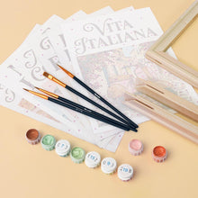 Cargar imagen en el visor de la galería, Mini Pintar por números 15x20cm (6 piezas) - Dolce Vita