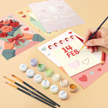 Cargar imagen en el visor de la galería, Mini Pintar por números 15x20cm (6 piezas) - Momentos de Felicidad