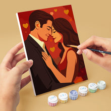 Cargar imagen en el visor de la galería, Mini Pintar por números 15x20cm (6 piezas) - Romance y Amor
