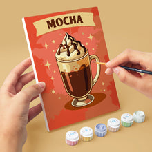 Cargar imagen en el visor de la galería, Mini Pintar por números 15x20cm (6 piezas) - Café Clásico