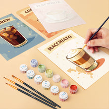 Cargar imagen en el visor de la galería, Mini Pintar por números 15x20cm (6 piezas) - Café de Especialidad