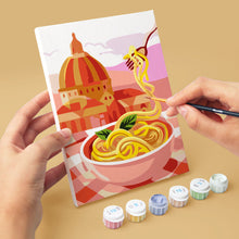 Cargar imagen en el visor de la galería, Mini Pintar por números 15x20cm (6 piezas) - Escape Mediterráneo