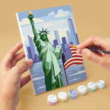 Cargar imagen en el visor de la galería, Mini Pintar por números 15x20cm (6 piezas) - Hola USA
