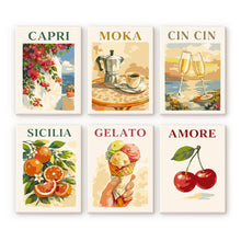 Cargar imagen en el visor de la galería, Mini Pintar por números 15x20cm (6 piezas) - Dolce Italia Figured'Art