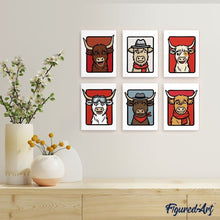 Cargar imagen en el visor de la galería, Mini Pintar por números 15x20cm (6 piezas) - Equipo Muu
