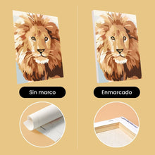 Cargar imagen en el visor de la galería, Mini Pintar por números 15x20cm (6 piezas) - Retratos de Fauna Salvaje 1
