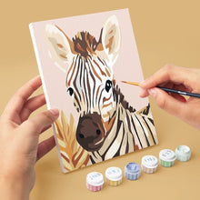 Cargar imagen en el visor de la galería, Mini Pintar por números 15x20cm (6 piezas) - Retratos de Fauna Salvaje 3