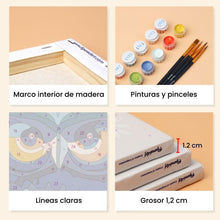 Cargar imagen en el visor de la galería, Mini Pintar por números 15x20cm (6 piezas) - Vigilia Colorida