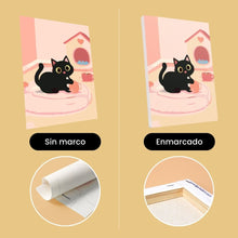 Cargar imagen en el visor de la galería, Mini Pintar por números 15x20cm (6 piezas) - Gatito Juguetón