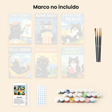 Cargar imagen en el visor de la galería, Mini Pintar por números 15x20cm (6 piezas) - Días Perfectos