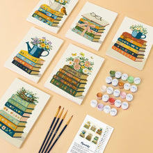 Cargar imagen en el visor de la galería, Mini Pintar por números 15x20cm (6 piezas) - Pétalos y Páginas