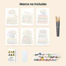 Cargar imagen en el visor de la galería, Mini Pintar por números 15x20cm (6 piezas) - Pétalos y Páginas