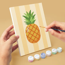 Cargar imagen en el visor de la galería, Mini Pintar por números 15x20cm (6 piezas) - Set de Frutas Soleadas