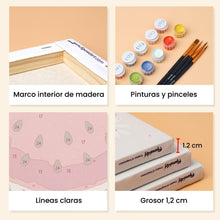 Cargar imagen en el visor de la galería, Mini Pintar por números 15x20cm (6 piezas) - Set de Frutas Soleadas