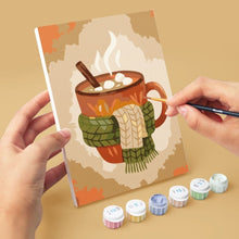 Cargar imagen en el visor de la galería, Mini Pintar por números 15x20cm (6 piezas) - Otoño en el Bosque